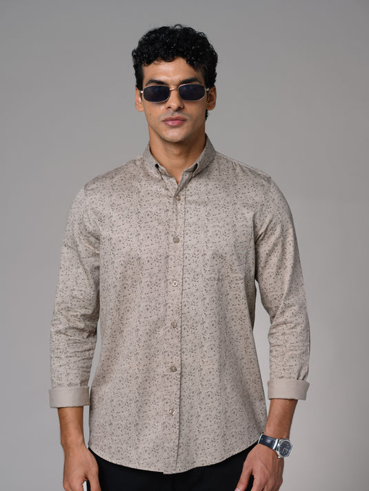 Casual Wear Printed Long Sleeve Shirt