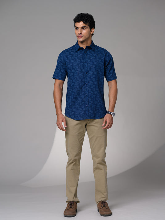 Casual Wear Printed Short Sleeve Shirt