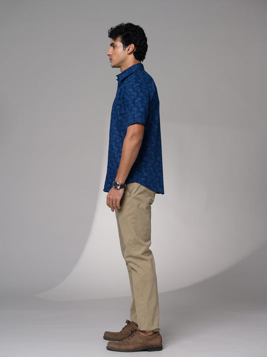 Casual Wear Printed Short Sleeve Shirt