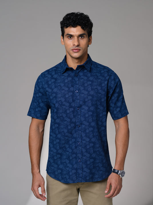 Casual Wear Printed Short Sleeve Shirt