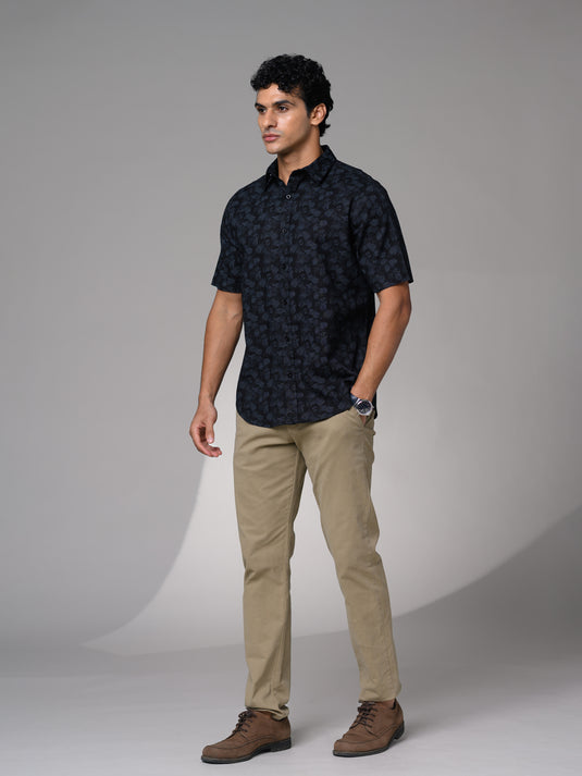 Casual Wear Printed Short Sleeve Shirt
