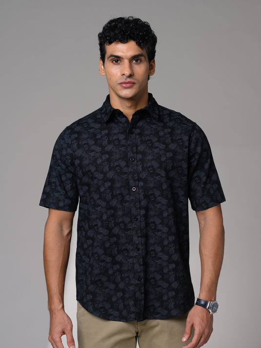 Casual Wear Printed Short Sleeve Shirt
