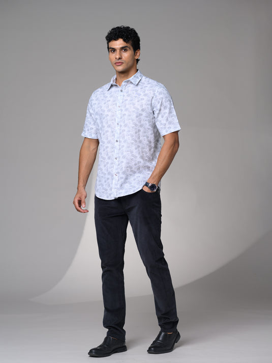 Casual Wear Printed Short Sleeve Shirt