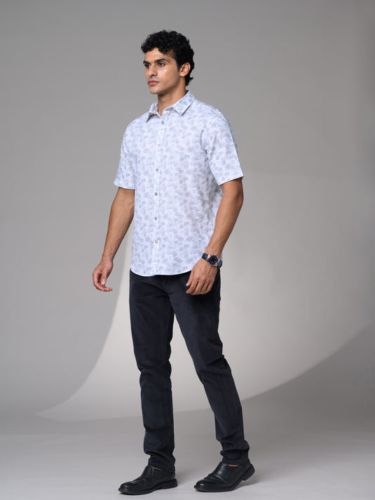 Casual Wear Printed Short Sleeve Shirt