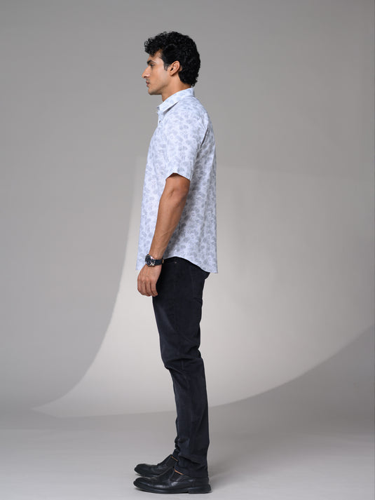 Casual Wear Printed Short Sleeve Shirt