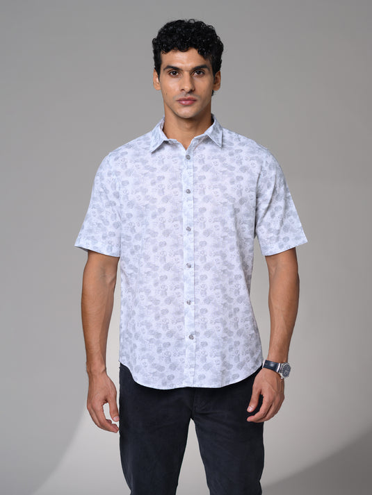 Casual Wear Printed Short Sleeve Shirt