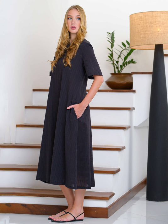 Trapeze maxi dress
