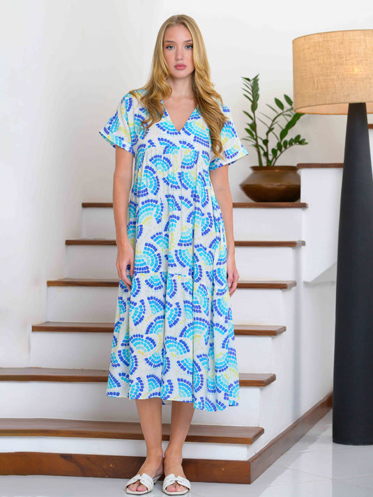 Tiered panel dress