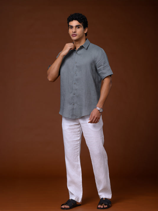 Linen Spencer Short Sleeve Shirt