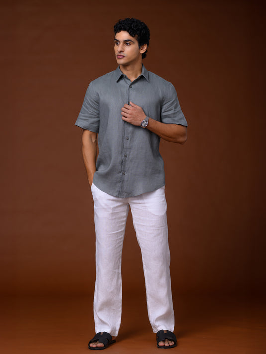 Linen Spencer Short Sleeve Shirt
