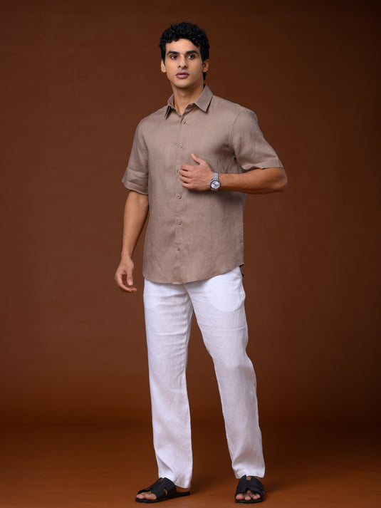 Linen Spencer Short Sleeve Shirt