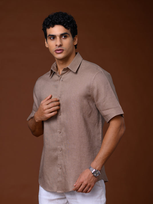 Linen Spencer Short Sleeve Shirt