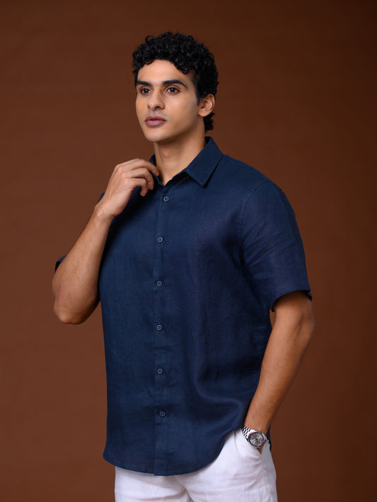 Linen Spencer Short Sleeve Shirt