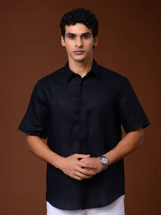 Linen Spencer Short Sleeve Shirt