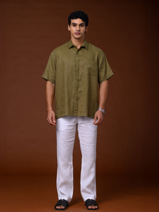 Linen Padini Short Sleeve Shirt