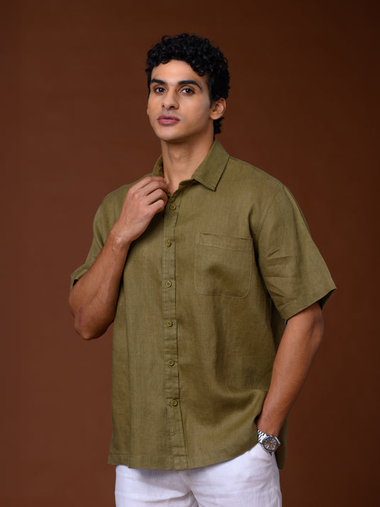 Linen Padini Short Sleeve Shirt