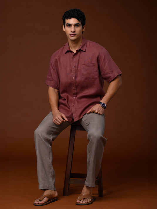 Linen Padini Short Sleeve Shirt