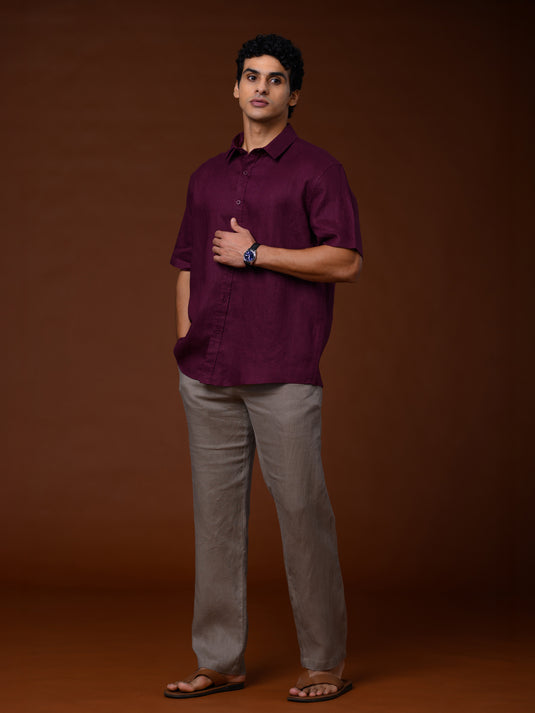 Linen Frank Short Sleeve Shirt