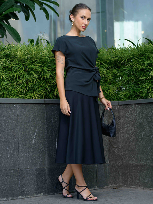 Drape detailed blouse