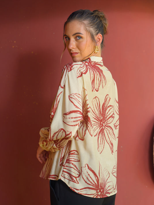 Basic printed blouse