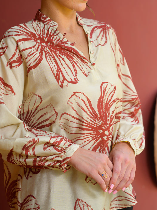 Basic printed blouse