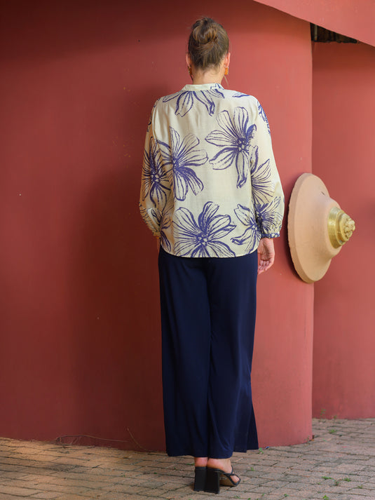 Basic printed blouse