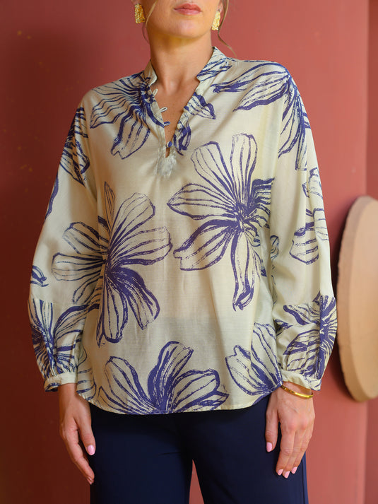 Basic printed blouse