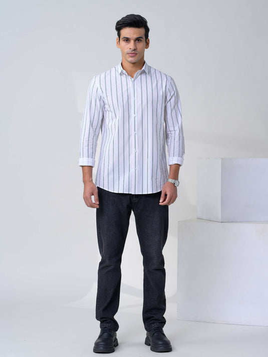 Casual Wear Stripe L/S Shirt