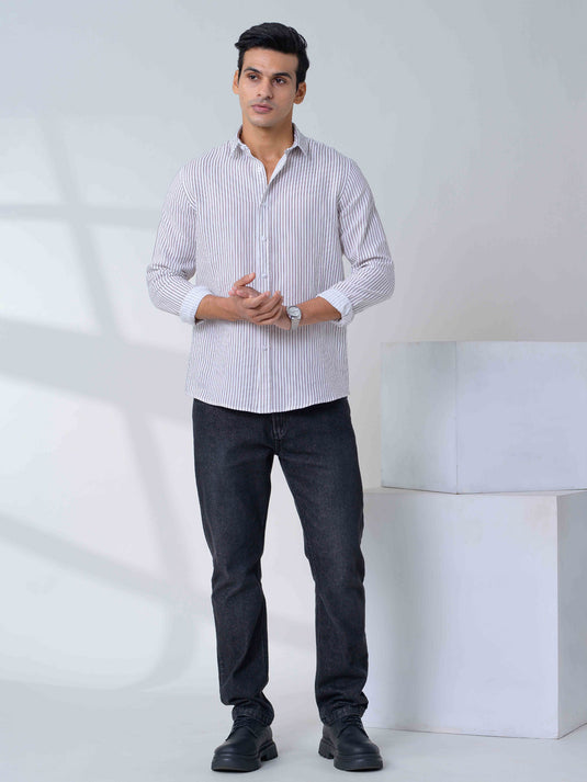 Casual Wear Stripe L/S Shirt