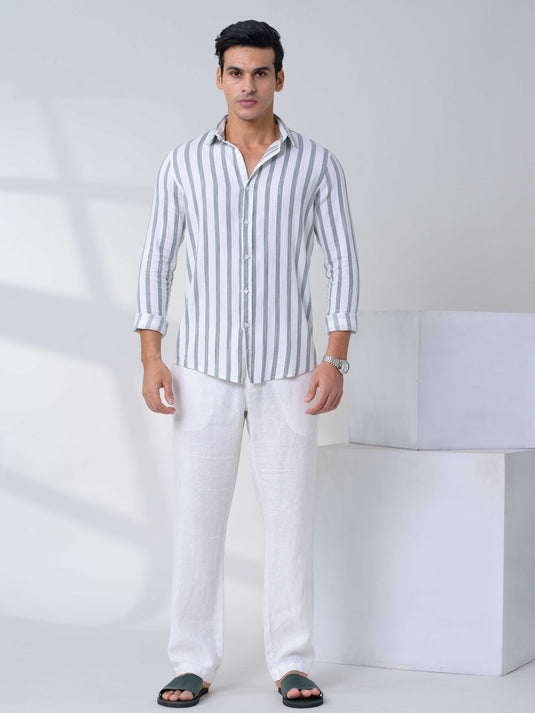 Casual Wear Stripe L/S Shirt