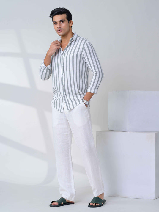 Casual Wear Stripe L/S Shirt