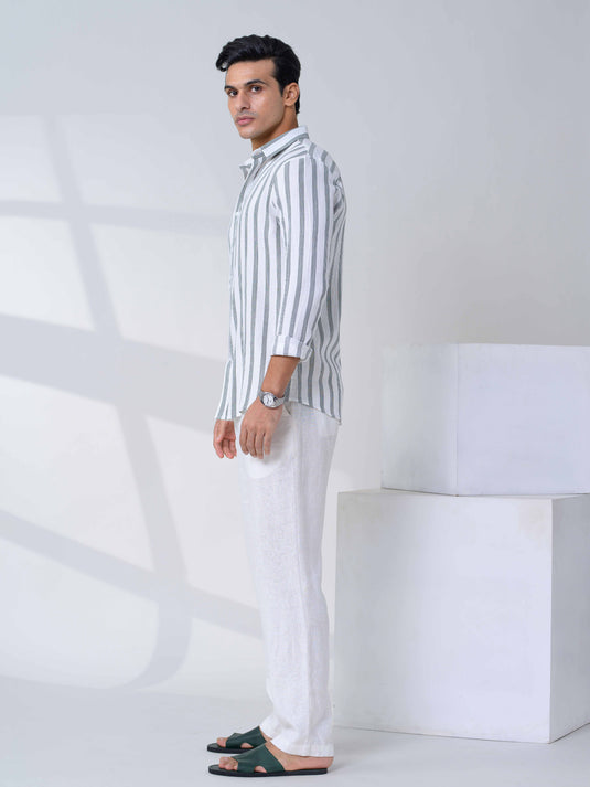 Casual Wear Stripe L/S Shirt