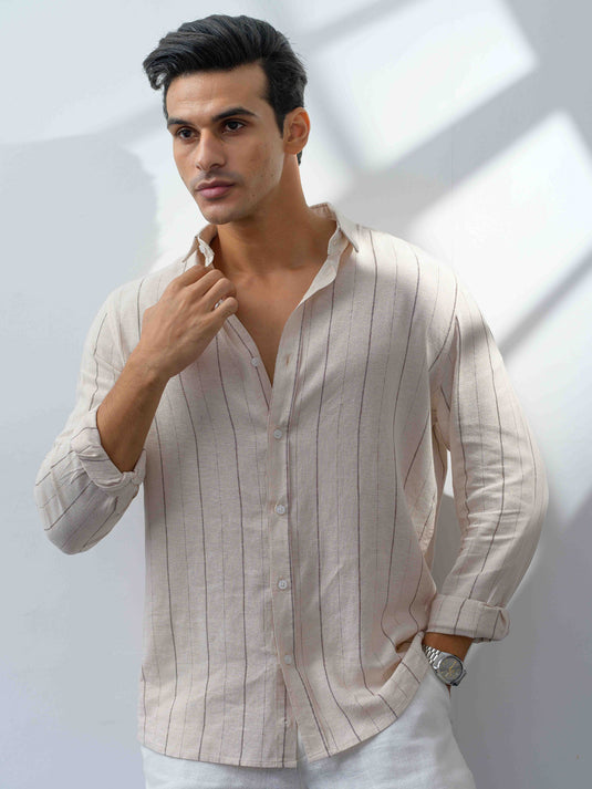 Casual Wear Stripe L/S Shirt