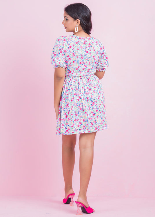 V neck dress