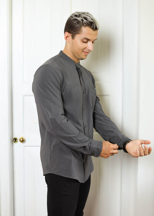 Mandarin Collar Shirt