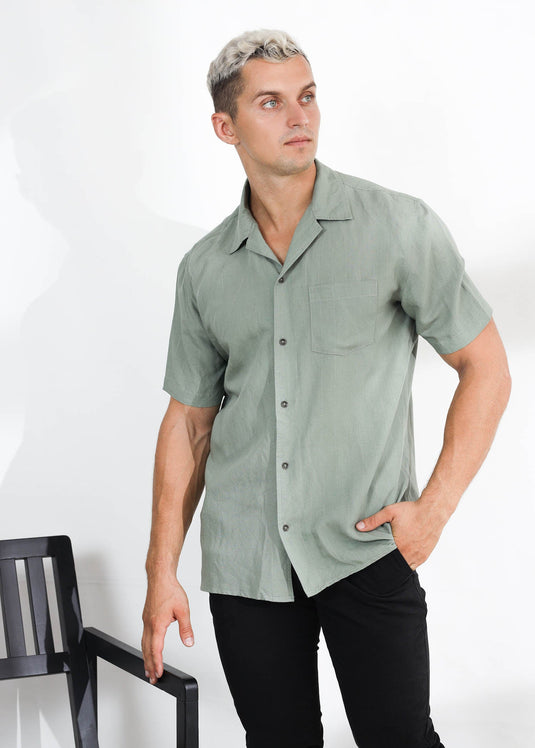 Cuban Collar S.S Shirt