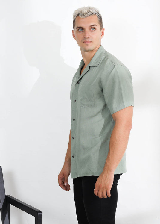 Cuban Collar S.S Shirt