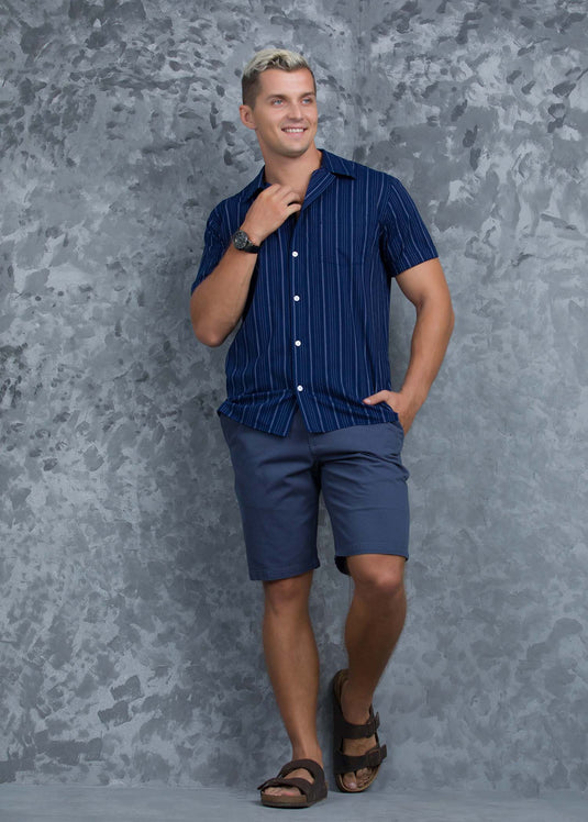 Casual Wear Cuban Collar S/S Shirt