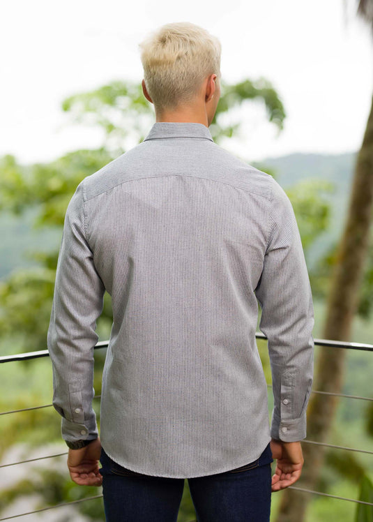 Casual Wear Detailed Stripe L/S Shirt