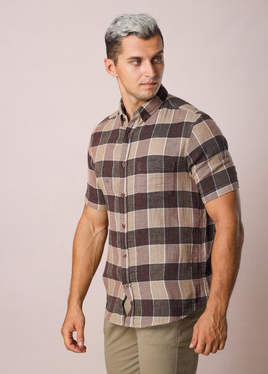 Casual Check S/S Shirt