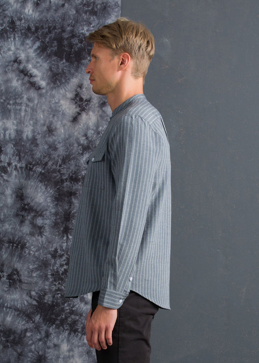 CASUAL WEAR DETAILED  LINEN L/S SHIRT