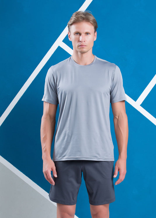 Active Wear T-shirt with Printed Mesh