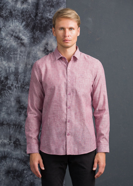 CASUAL WEAR DETAILED  LINEN L/S SHIRT