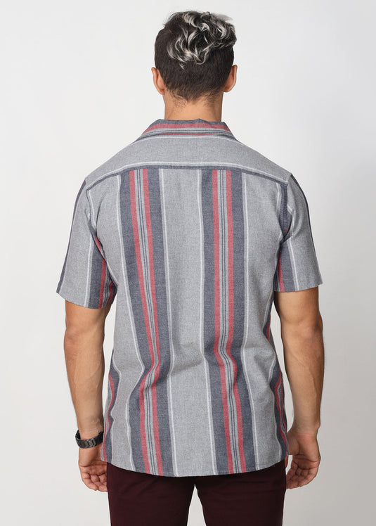 Casual Cuban Collar S/S Shirt