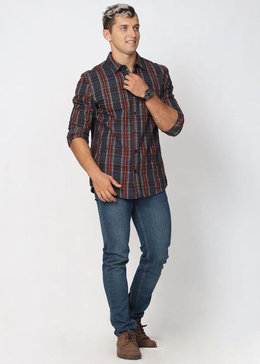 Casual Wear Check L/S Shirt