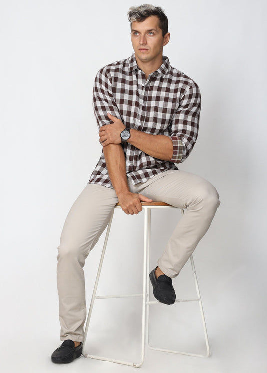 Casual Wear Check L/S Shirt