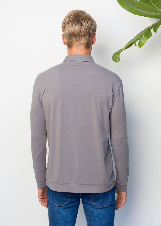 Self Collar L/S T-Shirt