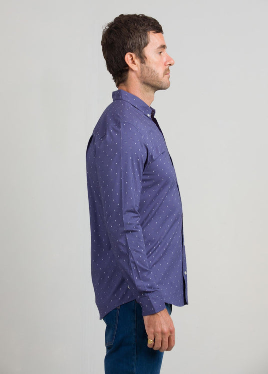 Printed Slim Fit L/S Shirt