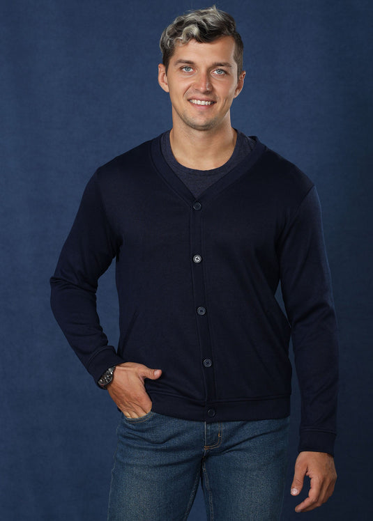 Navy Blue Cotton Rich Cardigan