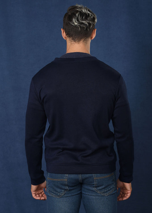 Navy Blue Cotton Rich Cardigan